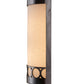 Meyda Lighting Cilindro 8" 2-Light Satin Clear Circulo Wall Sconce With Natural Textrene Shade