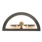 Meyda Lighting Cilindro 8" 2-Light Satin Clear Prime Wall Sconce With Beige Natural Textrene Shade