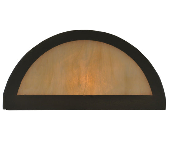 Meyda Lighting Cilindro 8" 2-Light Timeless Bronze Old World Wall Sconce With Beige Shade Glass