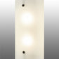 Meyda Lighting Cilindro 8" 2-Light Timeless Bronze Wall Sconce With Frosted Clear Shade Glass