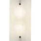 Meyda Lighting Cilindro 8" 2-Light Timeless Bronze Wall Sconce With Frosted Clear Shade Glass