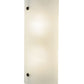Meyda Lighting Cilindro 8" 2-Light Timeless Bronze Wall Sconce With Frosted Clear Shade Glass