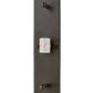 Meyda Lighting Cilindro 8" 2-Light Timeless Bronze Wall Sconce With Frosted Clear Shade Glass