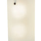 Meyda Lighting Cilindro 8" 2-Light Timeless Bronze Wall Sconce With Frosted Clear Shade Glass