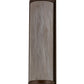 Meyda Lighting Cilindro 8" 2-Light Tyler Bronze Wall Sconce With Beige Fleshtone Idalight Shade Glass