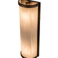 Meyda Lighting Cilindro 8" 2-Light Tyler Bronze Wall Sconce With Beige Fleshtone Idalight Shade Glass