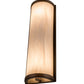 Meyda Lighting Cilindro 8" 2-Light Tyler Bronze Wall Sconce With Beige Fleshtone Idalight Shade Glass