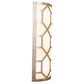 Meyda Lighting Cilindro 8" 3-Light Champagne Metallic Mosaic Wall Sconce With White Statuario Idalight Shade