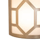 Meyda Lighting Cilindro 8" 3-Light Champagne Metallic Mosaic Wall Sconce With White Statuario Idalight Shade