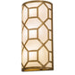 Meyda Lighting Cilindro 8" 3-Light Goldtastic Mosaic Wall Sconce With White Statuario Idalight Shade