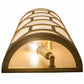 Meyda Lighting Cilindro 8" 3-Light Goldtastic Mosaic Wall Sconce With White Statuario Idalight Shade