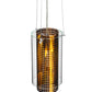 Meyda Lighting Cilindro 8" Copper Mesh Matriz Mini Pendant Light With Clear Shade Glass