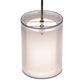 Meyda Lighting Cilindro 8" Gilded Tobacco Pendant Light With Silver Organza Textrene & Statuario Idalight Shade