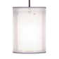 Meyda Lighting Cilindro 8" Gilded Tobacco Pendant Light With Silver Organza Textrene & Statuario Idalight Shade