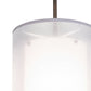 Meyda Lighting Cilindro 8" Gilded Tobacco Pendant Light With Silver Organza Textrene & Statuario Idalight Shade