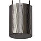 Meyda Lighting Cilindro 8" LED Brushed Stainless Steel Metal-Tex Pendant Light With White Statuario Idalight Shade Glass