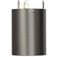 Meyda Lighting Cilindro 8" LED Brushed Stainless Steel Metal-Tex Pendant Light With White Statuario Idalight Shade Glass