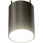 Meyda Lighting Cilindro 8" LED Brushed Stainless Steel Metal-Tex Pendant Light With White Statuario Idalight Shade Glass
