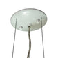 Meyda Lighting Cilindro 8" LED Brushed Stainless Steel Metal-Tex Pendant Light With White Statuario Idalight Shade Glass
