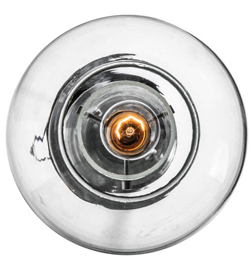 Meyda Lighting Cilindro 8" Nickel Bola Mini Pendant Light With Clear Seeded Shade Glass