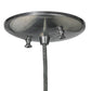 Meyda Lighting Cilindro 8" Nickel Bola Mini Pendant Light With Clear Seeded Shade Glass