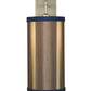 Meyda Lighting Cilindro 8" Nickel Cog Wall Sconce With Brown Fabric Shade