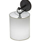 Meyda Lighting Cilindro 8" Oil Rubbed Bronze Campbell Wall Sconce With White Eggshell Textrene Shade