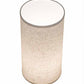 Meyda Lighting Cilindro 8" Timeless Bronze Table Lamp With Cream Textrene Shade