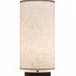 Meyda Lighting Cilindro 8" Timeless Bronze Table Lamp With Cream Textrene Shade