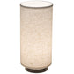 Meyda Lighting Cilindro 8" Timeless Bronze Table Lamp With Cream Textrene Shade
