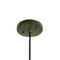 Meyda Lighting Cilindro 8" Weathered Brass Palomino Mini Pendant Light With Beige Handpainted Parchment Shade