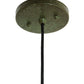 Meyda Lighting Cilindro 8" Weathered Brass Palomino Mini Pendant Light With Beige Parchment Shade