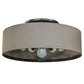 Meyda Lighting Cilindro 84" 13-Light Nortec Bronze San Luis Pendant Light With Sunbrella Dune Textrene Shade