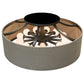 Meyda Lighting Cilindro 84" 13-Light Nortec Bronze San Luis Pendant Light With Sunbrella Dune Textrene Shade