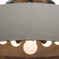 Meyda Lighting Cilindro 84" 13-Light Nortec Bronze San Luis Pendant Light With Sunbrella Dune Textrene Shade