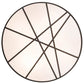 Meyda Lighting Cilindro 84" 8-Light Timeless Bronze Cross Hatch Pendant Light With Orange Textrene Shade