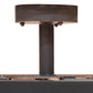 Meyda Lighting Cilindro 84" 8-Light Timeless Bronze Cross Hatch Pendant Light With Orange Textrene Shade