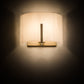 Meyda Lighting Cilindro 9" Champagne Metallic Burbank Wall Sconce With White Art Shade Glass
