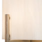 Meyda Lighting Cilindro 9" Champagne Metallic Burbank Wall Sconce With White Art Shade Glass