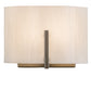 Meyda Lighting Cilindro 9" Champagne Metallic Burbank Wall Sconce With White Art Shade Glass