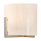 Meyda Lighting Cilindro 9" Champagne Metallic Burbank Wall Sconce With White Art Shade Glass
