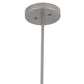 Meyda Lighting Cilindro 9" Nickel Pendant Light With Off White Textrene Shade