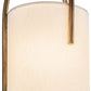 Meyda Lighting Cilindro 9"W x 70"H Vintage Brass Triad Pendant Light With Beige Shade