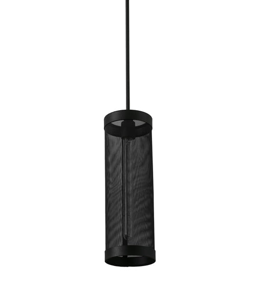 Meyda Lighting Cilindro Cage 5" 9-Light Old Wrought Iron & Charcoal Gray Mini Pendant Light