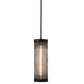 Meyda Lighting Cilindro Cage 5" 9-Light Old Wrought Iron & Charcoal Gray Mini Pendant Light
