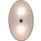 Meyda Lighting Cilindro Southland 24" 2-Light Brushed Nickel Flush Mount Light With Beige & White Linen Shade