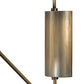 Meyda Lighting Cilindro Textrene 22" Antique Brass Swing Arm Wall Sconce With Off-White Fabric Shade