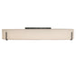 Meyda Lighting Cilindro Textrene 30" LED Smoke Flush Mount Light With Beige Textrene & White Shade