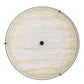 Meyda Lighting Cilindro Textrene 30" LED Smoke Flush Mount Light With Beige Textrene & White Shade
