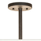 Meyda Lighting Cilindro Textrene 36" 3-Light Oil Rubbed Bronze Semi-flush Mount Light With White Textrene & Statuario Idalight Shade